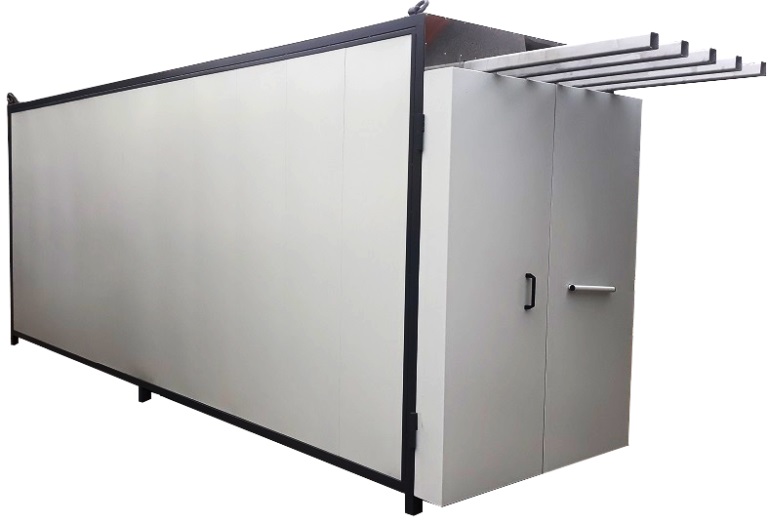 Piec zasilany na olej opałowy, transport górny pieca