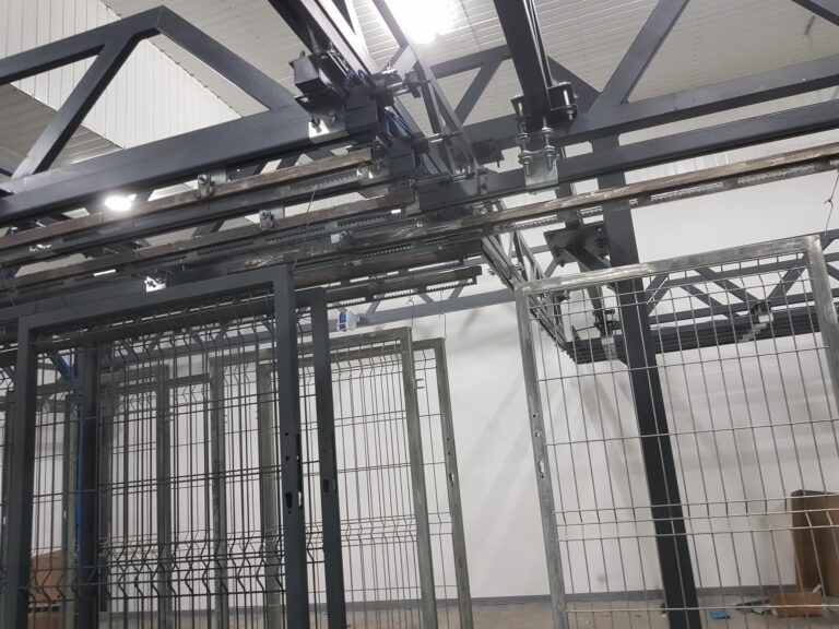 transport technologiczny, lakiernia proszkowa, malowanie proszkowe, transport górny, malowanie proszkowe