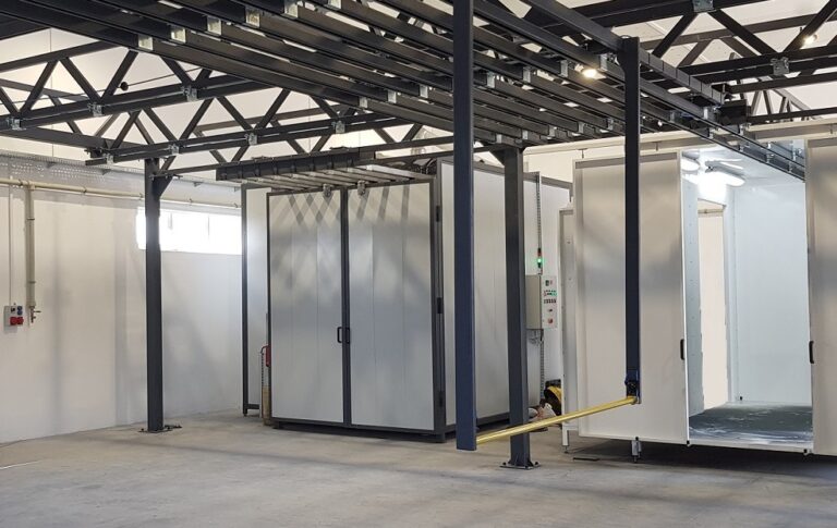 transport technologiczny, lakiernia proszkowa, malowanie proszkowe, transport górny, malowanie proszkowe